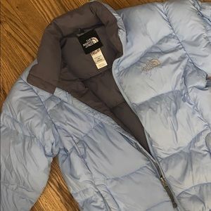 ** SOLD on MERCARI Baby blue North Face  jacket